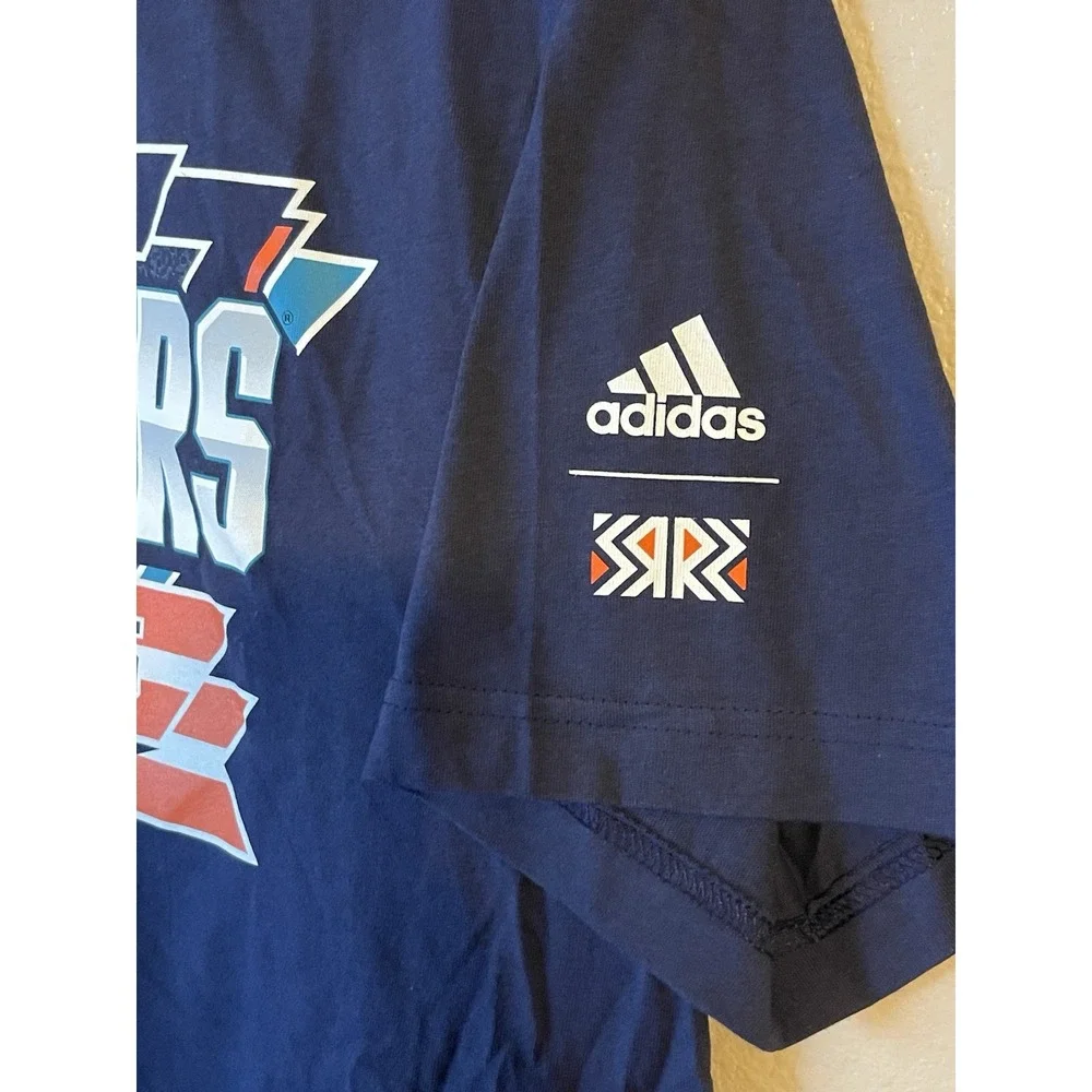 Men's XL NWOT New York‎ Islanders Adidas Short Sleeve Shirt Navy